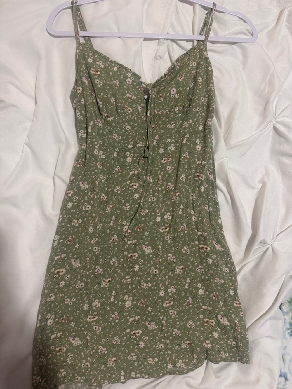 Green Floral Slip Dress - Classic Summer Dress
